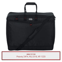 Gator Cases Mixer Bag fits Peavey 24FX, RQ 2318, XR 1220 Mixers
