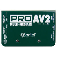Radial Engineering ProAV2 2-Channel Passive A/V Multimedia Direct Box