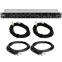 ART MX624 6-Channel Stereo Mixer Bundle with XLR and TRS Cables
