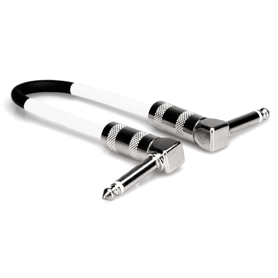 Hosa CPE-118 18-Inch Right-angle 1/4" TS to Same Guitar Patch Cable