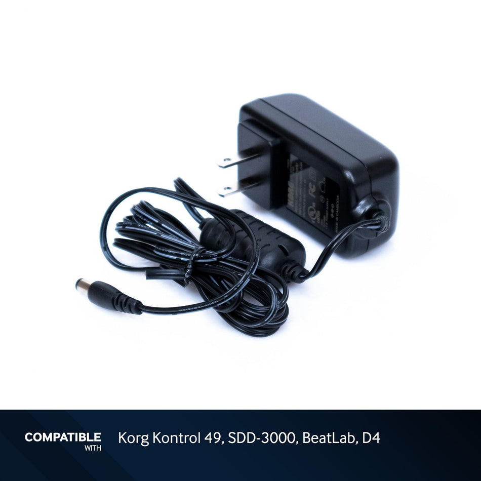 Korg Power Supply for Kontrol 49, SDD-3000, BeatLab, D4
