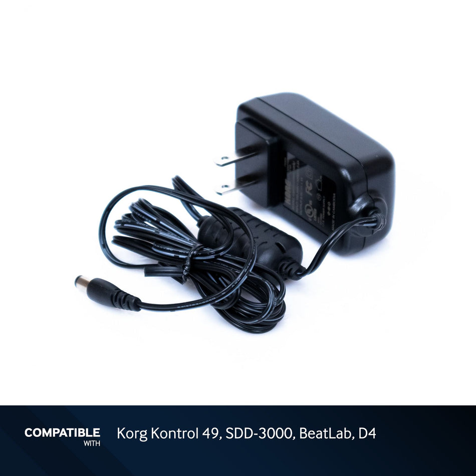 Korg Power Supply Adapter for Kontrol 49, SDD-3000, BeatLab, D4