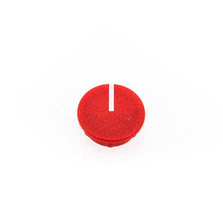 PixelGear 12mm Red Knob Cap with White Indicator Line