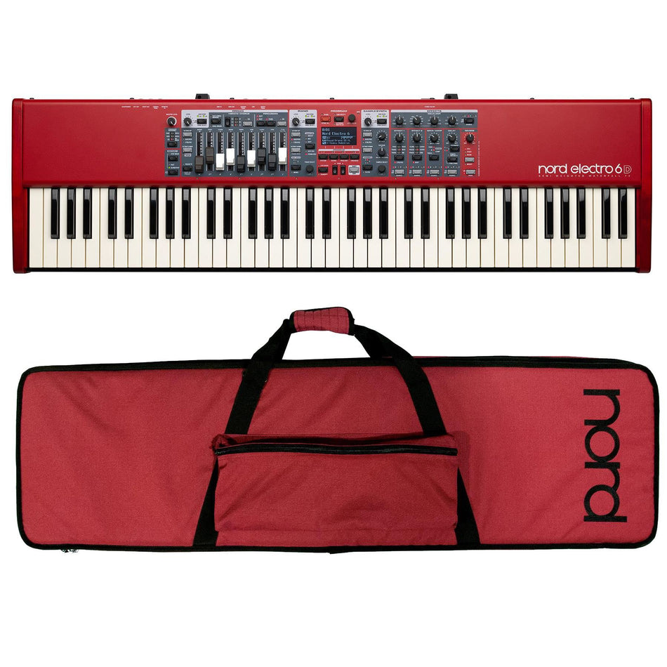 Nord Electro 6D 73 Digital Keyboard w/ Nord Soft Case for 73-Key Keyboards