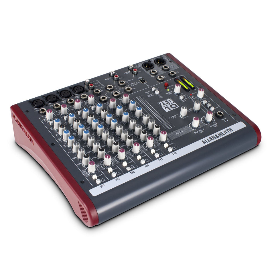 Allen & Heath ZED-10 Mixer for Live Sound and Recording ZED Series