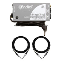 Radial Engineering Stagebug SB-5 DI Bundle with Mogami TRS 1/4" Cables