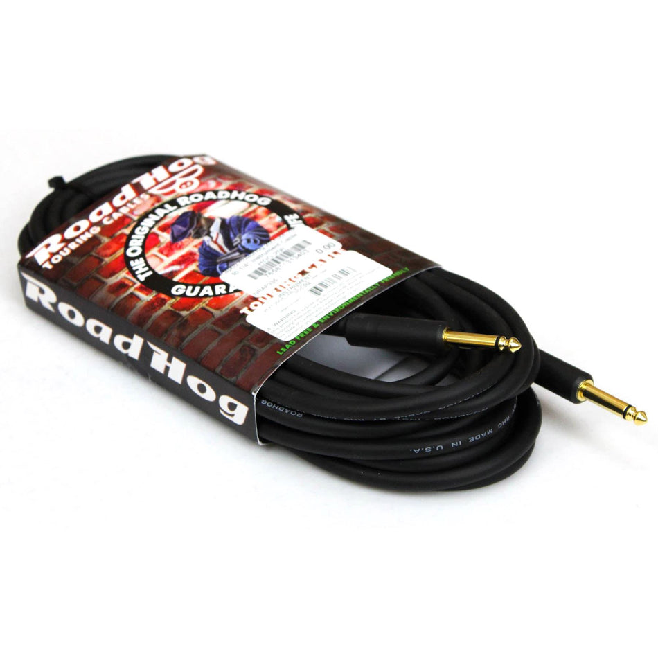 Rapco Roadhog 25-Foot 1/4" to 1/4" TS Instrument Cable HOG-25B