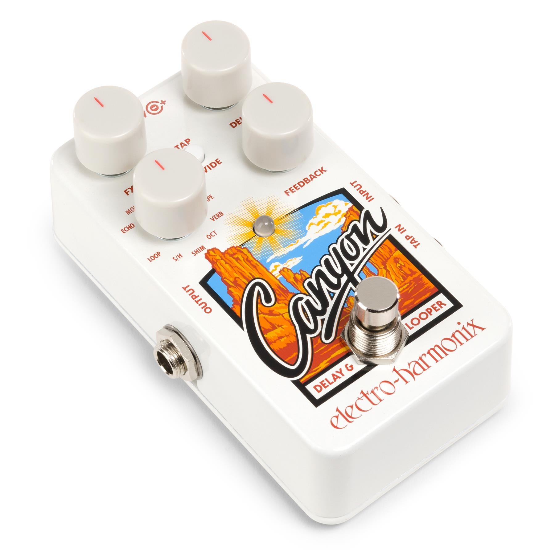 Electro-Harmonix Canyon Delay and Looper Pedal with Power Supply