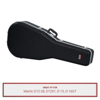 Gator Dreadnought Guitar Case fits Martin D12-28, D12X1, D-15, D-16GT