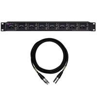 ART T8 Transfomer Isolator Hum Eliminator Bundle with Mogami XLR Cables