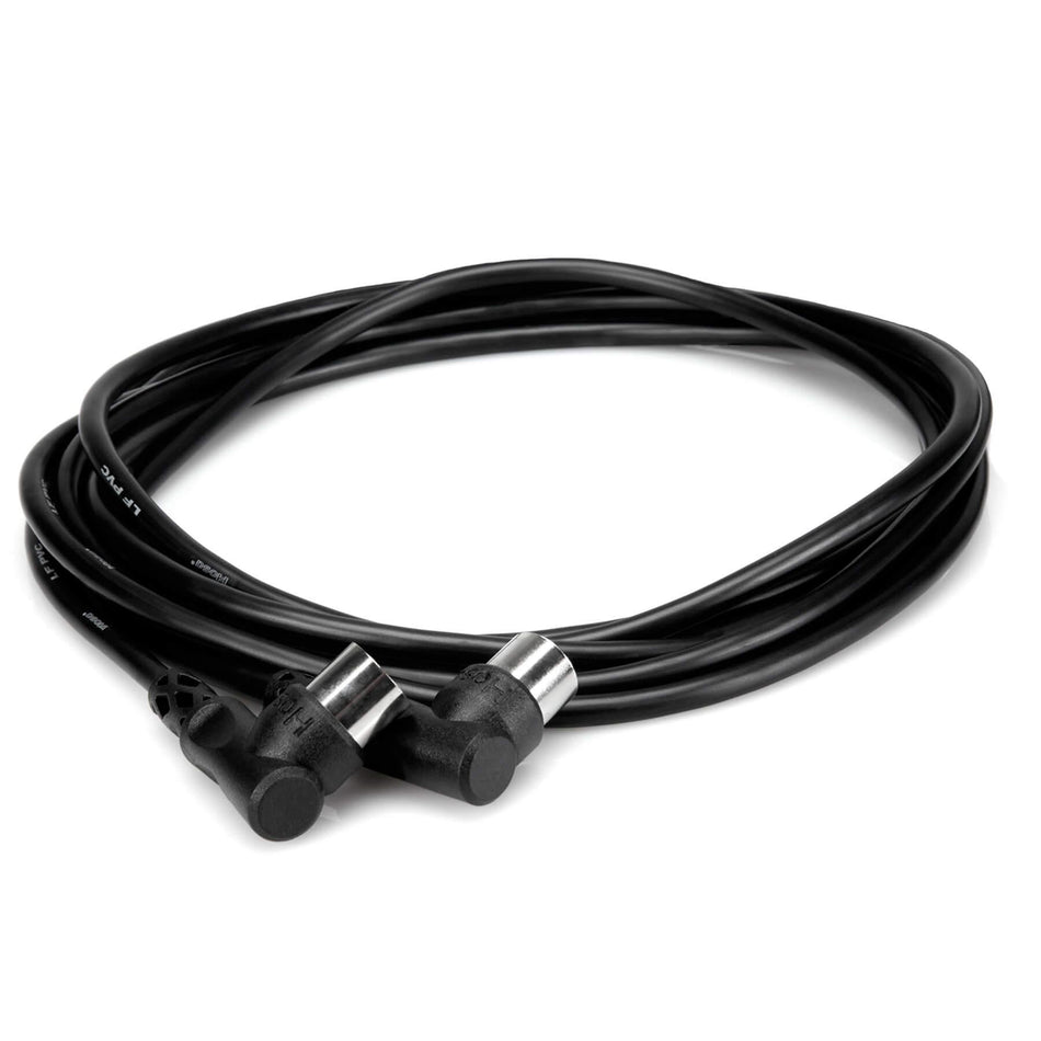 Hosa MID-305RR 5-foot 5-Pin Right-Angle MIDI Cable