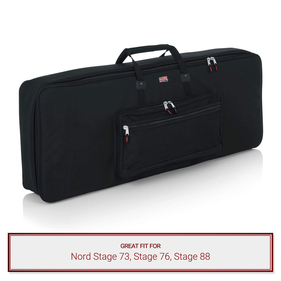 Gator Cases Keyboard Gig Bag fits Nord Stage 73, Stage 76, Stage 88