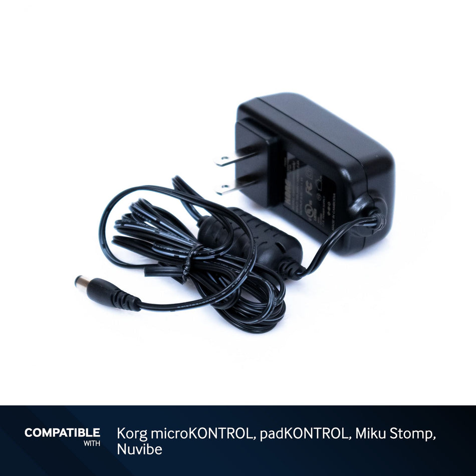 Korg Power Supply Adapter for microKONTROL, padKONTROL, Miku Stomp, Nuvibe