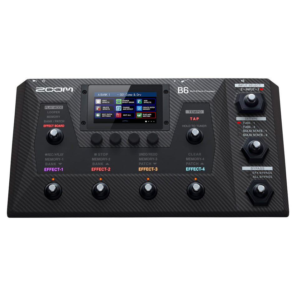 Zoom B6 Multi-effects Bass Processor Effects Pedal