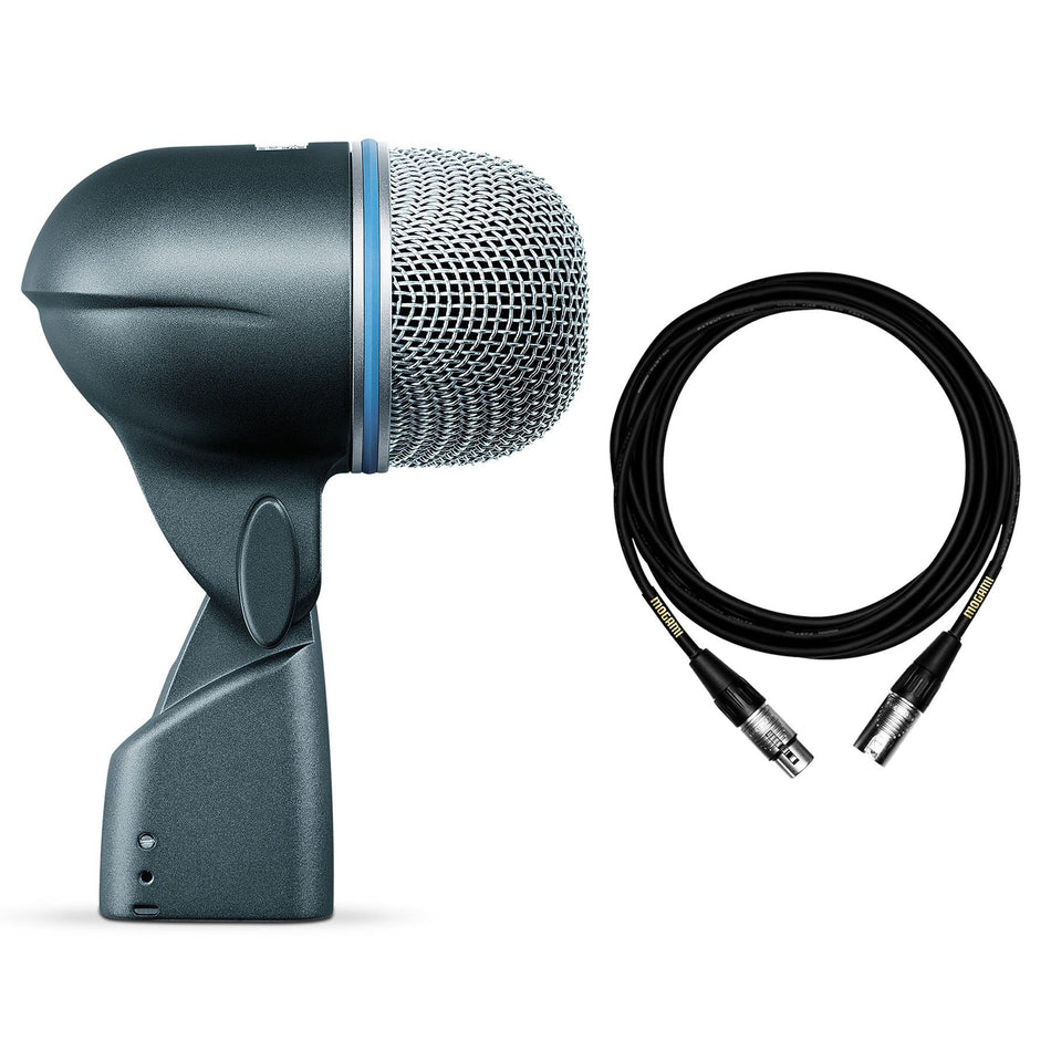 Shure Beta 52A Microphone w/ Premium 15-foot XLR Mogami Cable Bundle