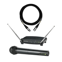 Audio-Technica ATW-902a Handheld Wireless System Bundle with Mogami XLR Cable
