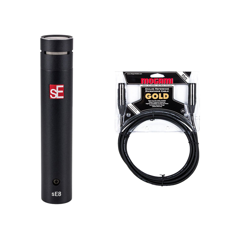 sE Electronics SE8 Microphone Bundle with 15-foot Mogami Gold Studio Cable