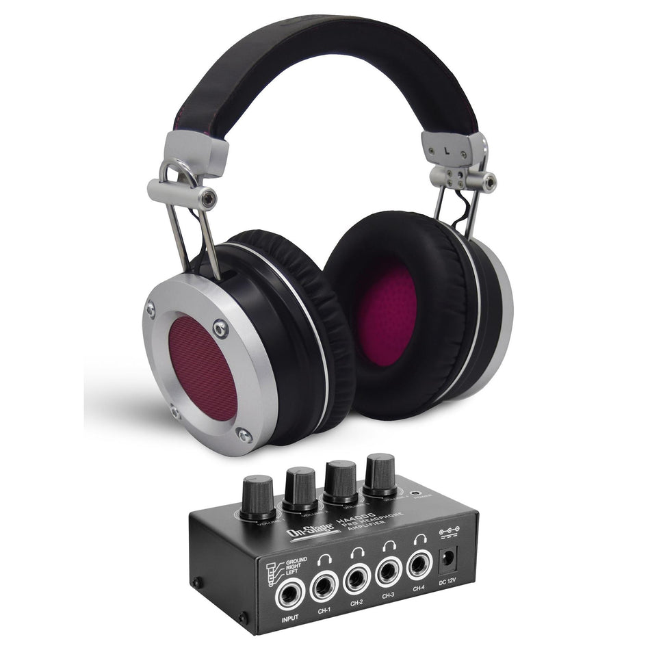 Avantone Pro Black MP1 Mixphones Bundle with On-Stage HA4000 Headphone Amp