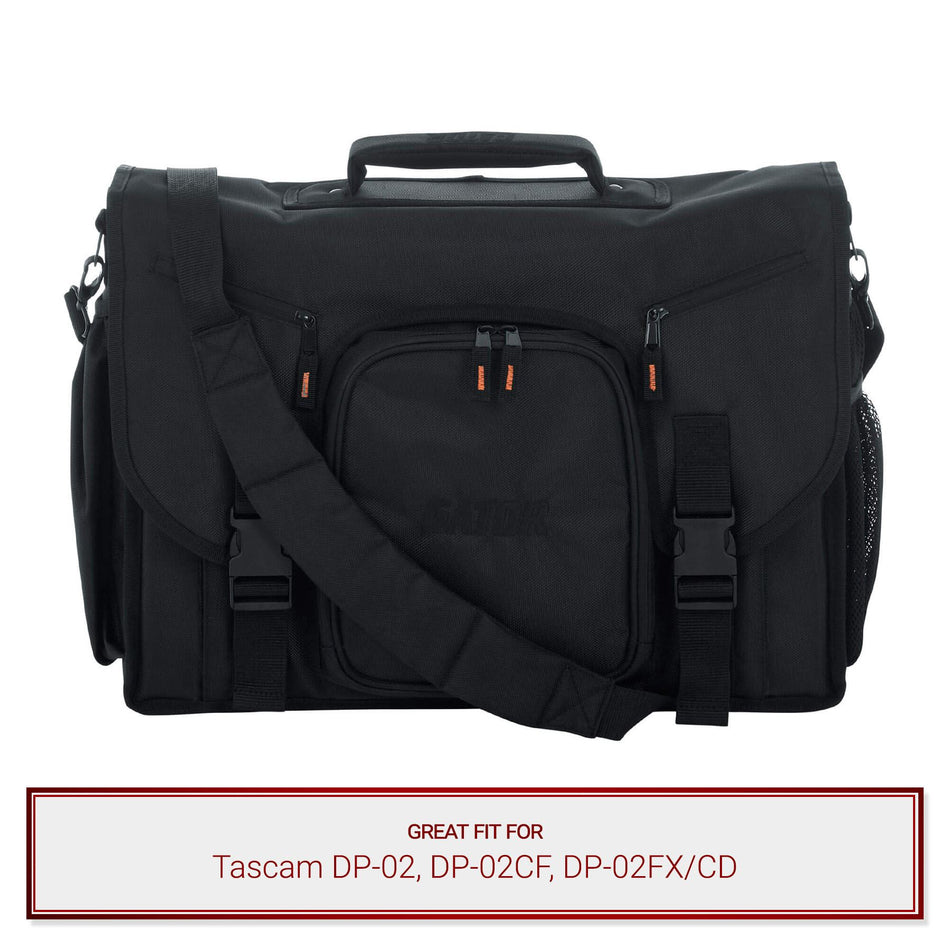 Gator Cases 19" Messenger Bag fits Tascam DP-02, DP-02CF, DP-02FX/CD