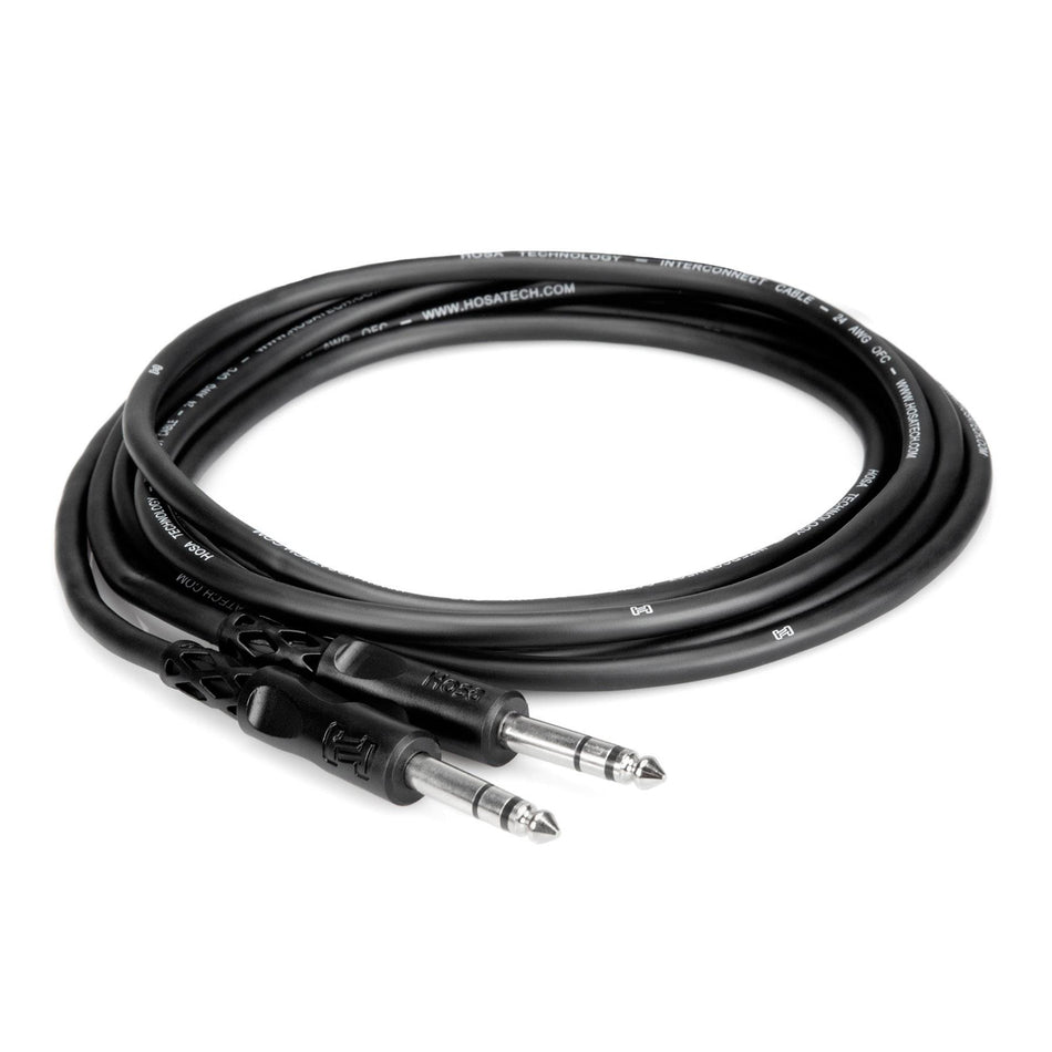 Hosa CSS-105 5-foot Balanced 1/4" TRS Male to 1/4" TRS Male Cable