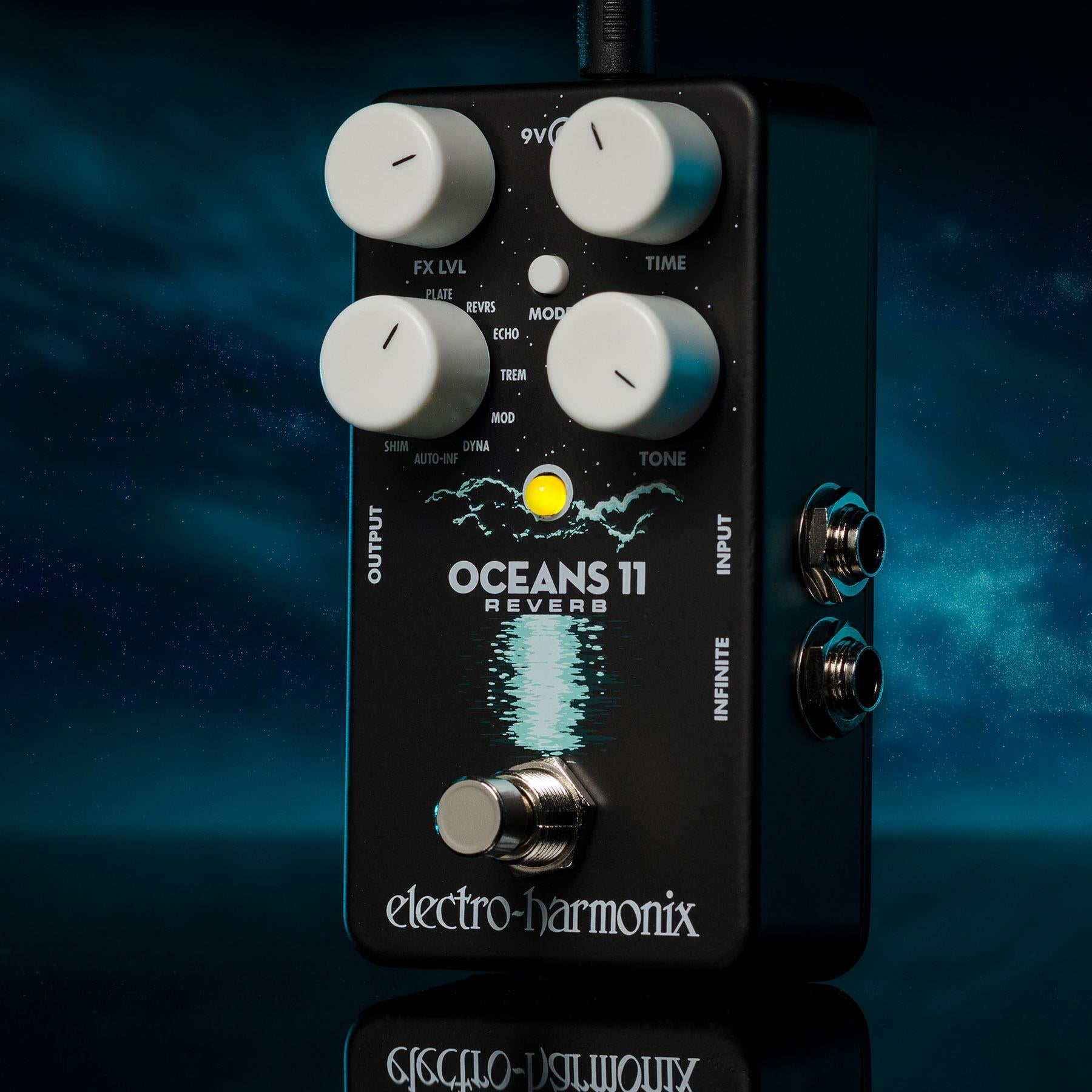 【美品】送料込◆electro-harmonix◆OCEANS11◆REVERB Electro-Harmonix Oceans 11 Reverb Guitar Effects Pedal with Power