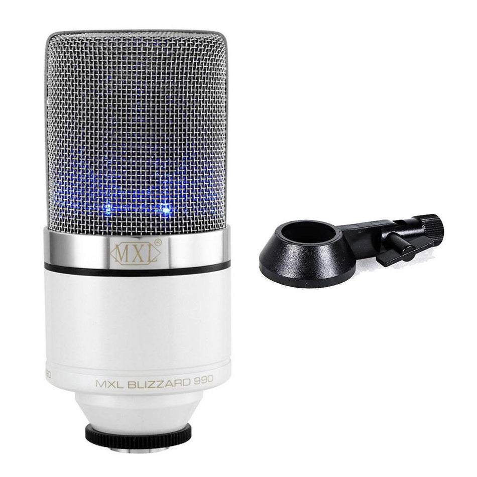 MXL 990 Blizzard Edition Studio Vocal Microphone Limited Mic