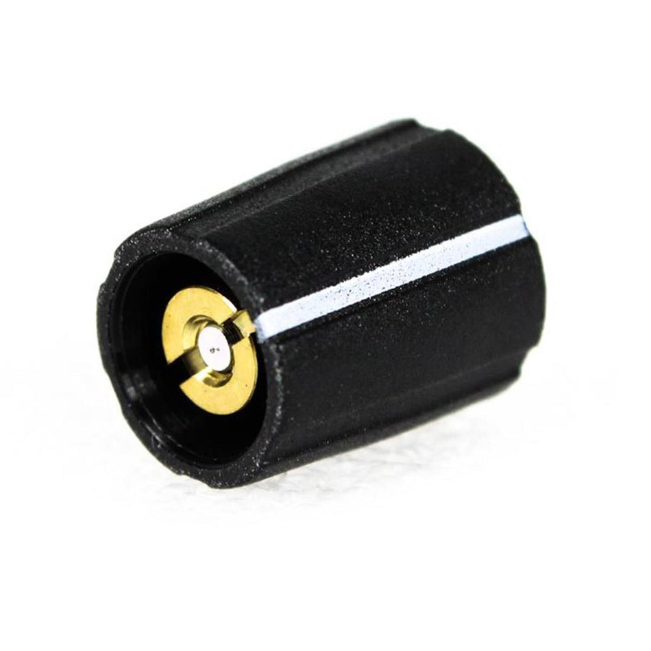 PixelGear 11mm Black Matte Collet Knob with White Indicator Line for DBX 166 Compressors