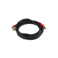 Monoprice Black Dual RCA to Dual RCA Stereo Audio Patch Cable, 12-foot