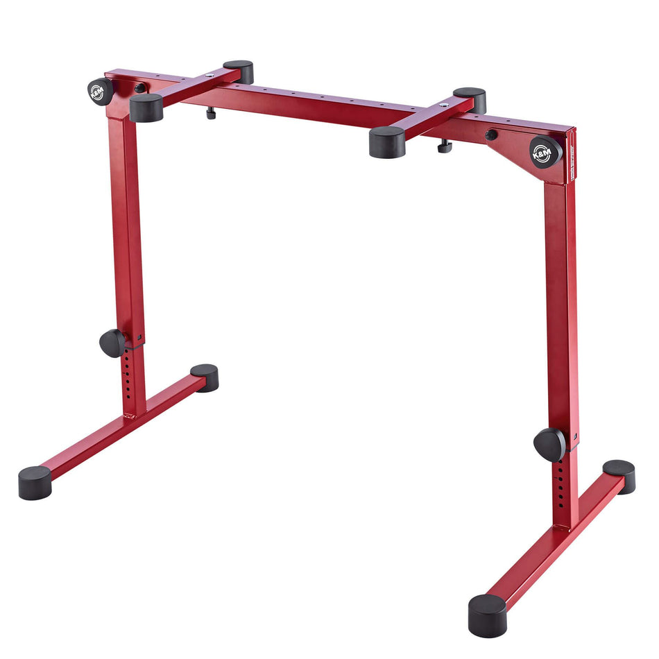 K&M 18820 Ruby Red Omega Pro Table-style Keyboard Stand with Folding Legs