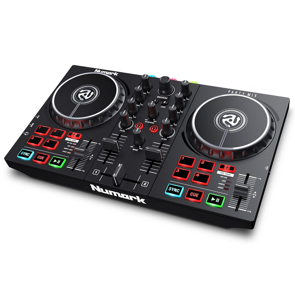 Numark Party Mix II DJ Controller with Built-In Light Show PartyMix 2