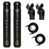 Lewitt LCT 140 AIR Microphone Stereo Pair Bundle with Pro Co EXMN-15 XLR Cables