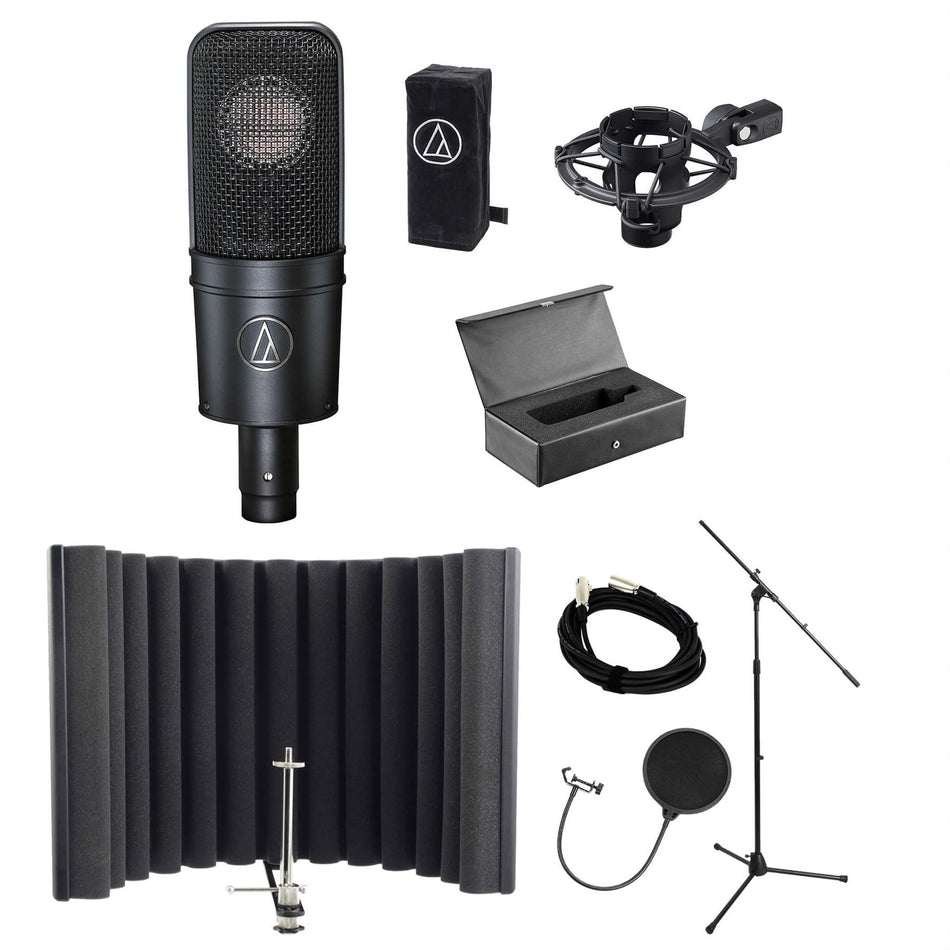 Audio-Technica AT4040 Bundle with sE Electronics RF-X, Pop Filter, Stand & Cable