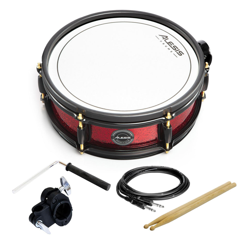 Alesis 12" Dual-Zone Mesh Pad for Strike Pro SE Special Edition with Clamp, L-Rod, TRS Cable & Drum Sticks