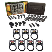 Shure PGADRUMKIT7 7-Piece Drum Microphone Kit Bundle with Mogami Gold XLR Cables