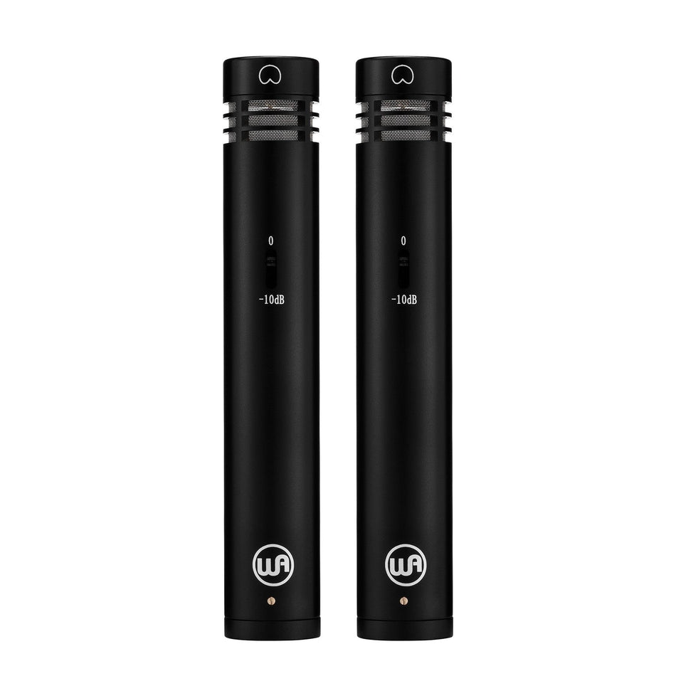 Warm Audio WA-84 Black Small Diaphragm Condenser Microphone, Stereo Pair