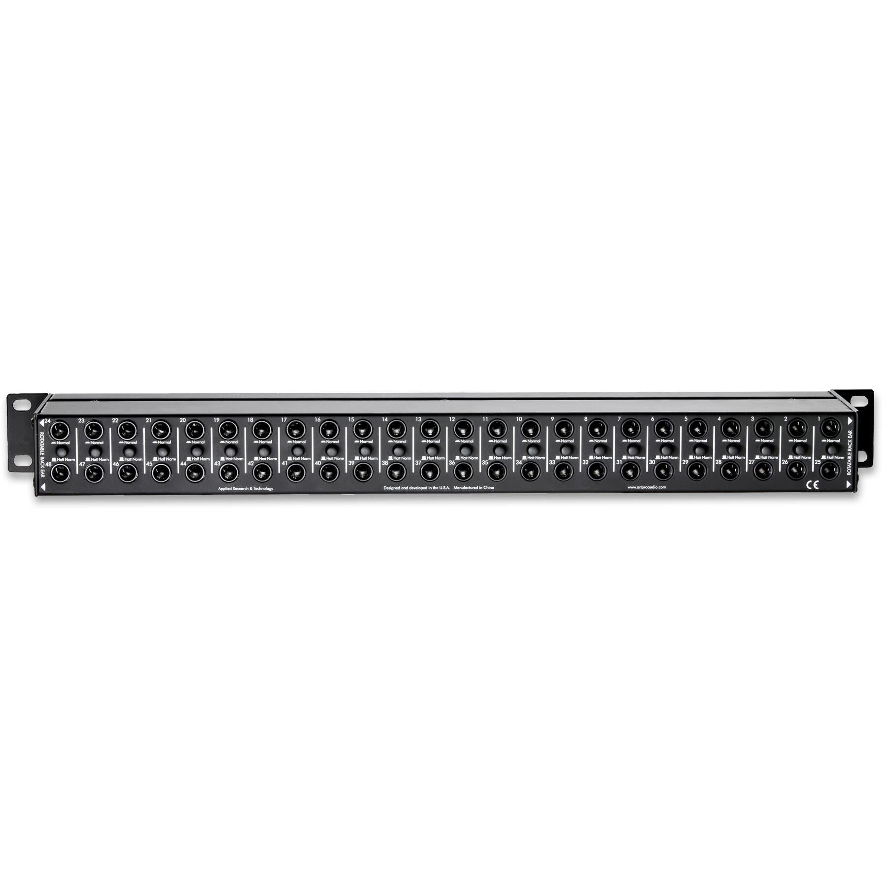 ART P48 パッチベイ ART P48 48-Point Balanced Patchbay Bundle with 8 1/4