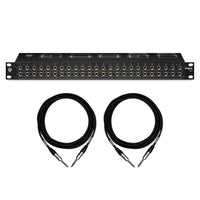 Black Lion Audio PBR TRS 48-Point 1/4" Patchbay Bundle with Mogami TRS Cables