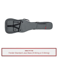 Grey Gator Bass Guitar Case fits Fender Standard Jazz Bass (4-String or 5-String)