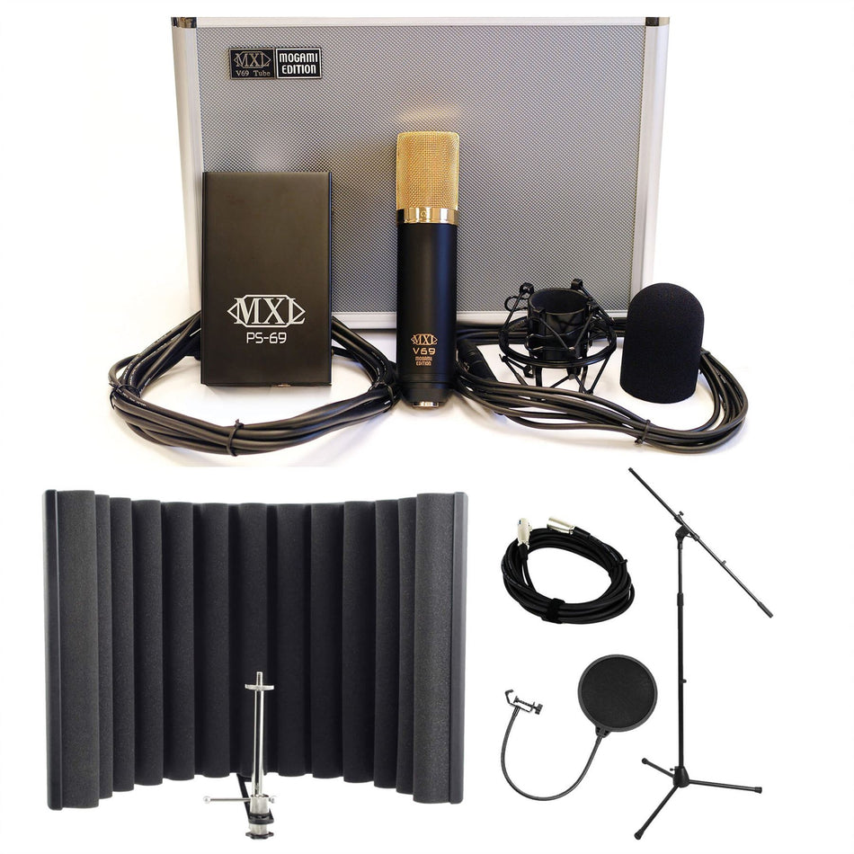 MXL V-69M-EDT Bundle with sE Electronics RF-X, Pop Filter, Stand & Cable