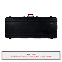 Gator Cases TSA-approved Deep Keyboard Case fits Roland FANTOM G7, FANTOM X7, FANTOM-6
