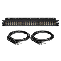 Black Lion Audio PBR TRS 48-Point 1/4" Patchbay Bundle with TRS Cables