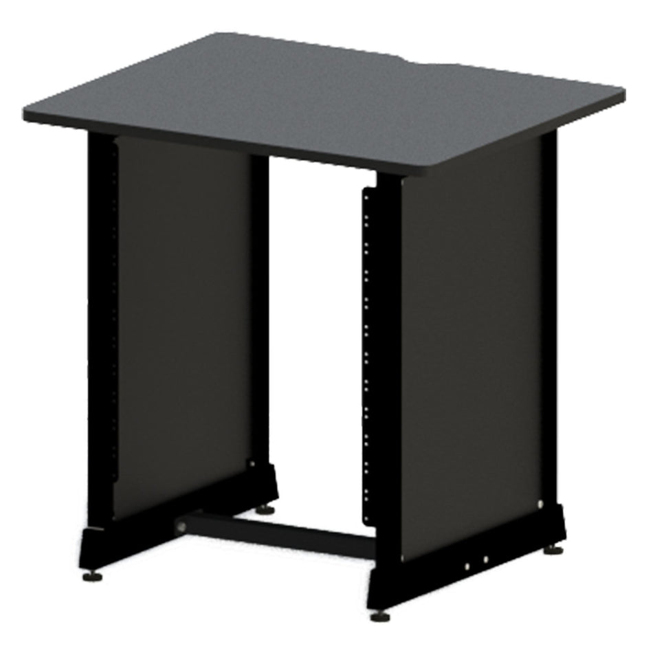 Gator Frameworks GFW-DESK-RK Content Creator 12U Studio Rack Table Black Studio