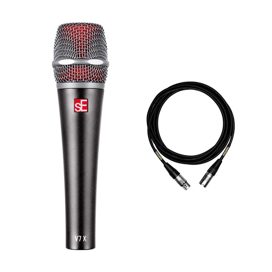 sE Electronics V7-X Vocal Microphone Bundle with 15-Foot Mogami XLR Cable