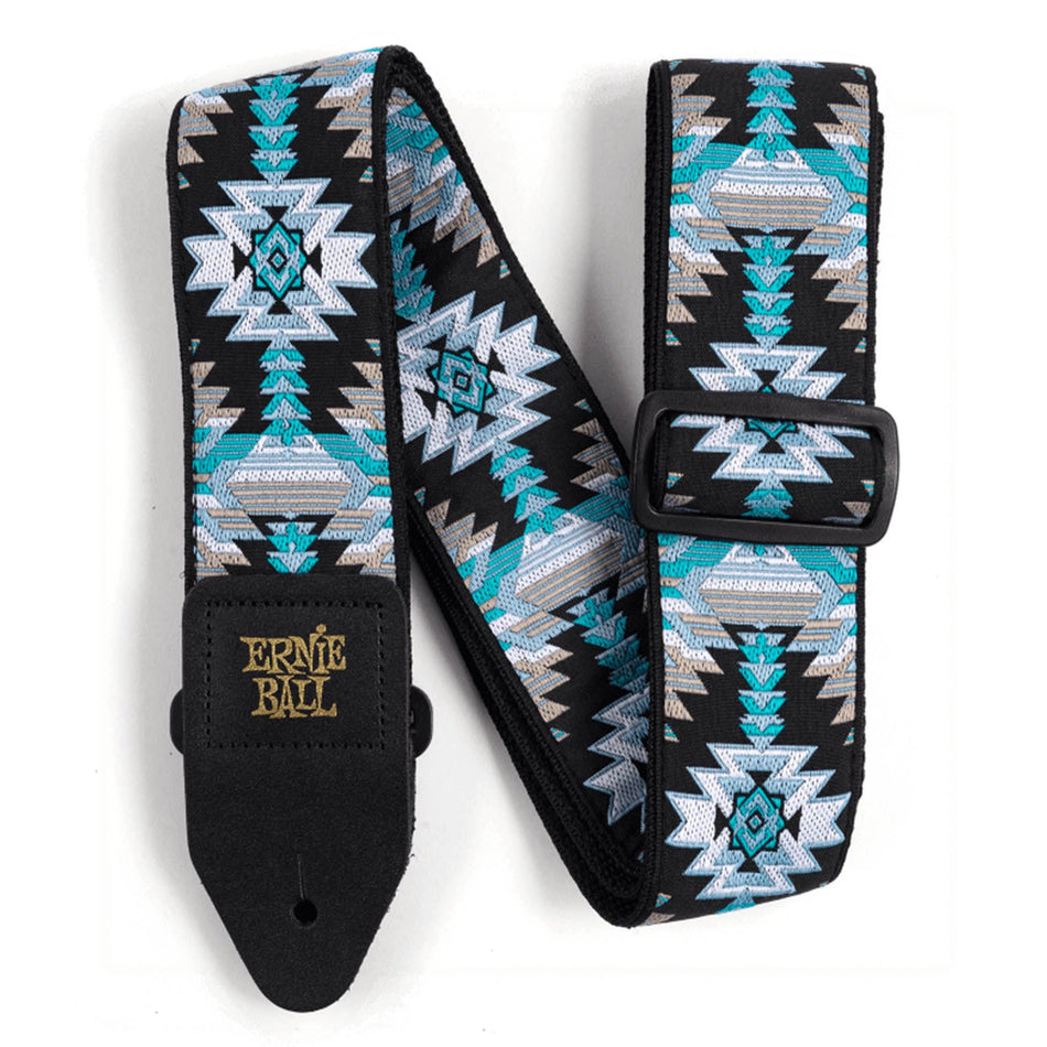Ernie Ball 4609 Albuquerque Blue Classic Jacquard Adjustable 2" Wide Guitar or Bass Strap