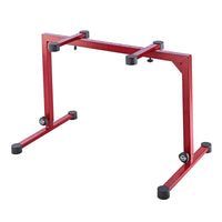 K&M 18810 Red Omega Table-Style Height Adjustable Keyboard Stand