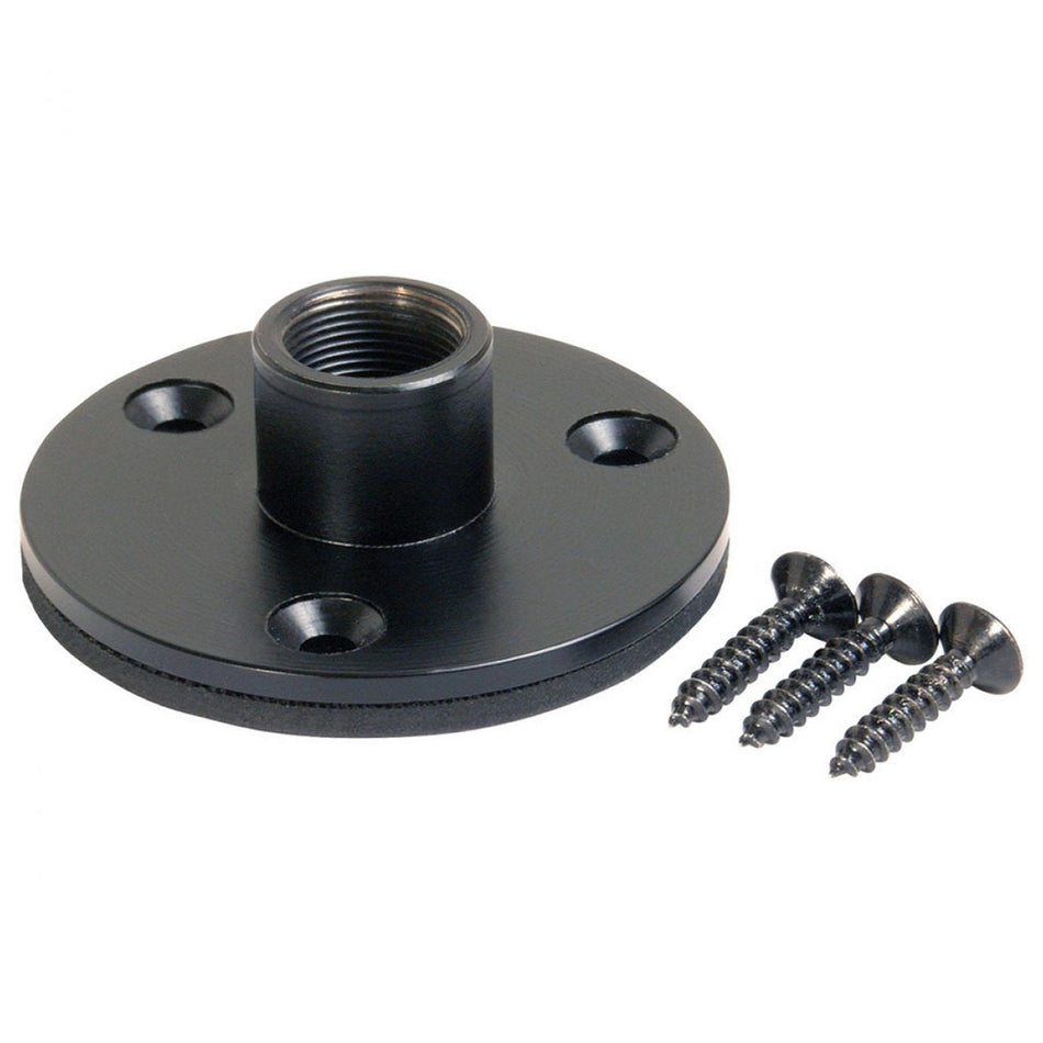 On-Stage UM5006 Female 5/8" -27 Black Flange Mount w/ Shock Pad