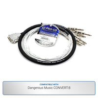 Pro Co 5-foot 8-Channel DB25 to TRS Analog Snake for Dangerous Music CONVERT-8