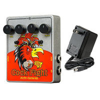 Electro-Harmonix Cock Fight Cocked Talking Wah Guitar Effects Pedal with Power Supply