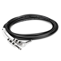 Hosa GTR-220R 20-foot 1/4" TS Straight to Right-Angle Instrument Cable