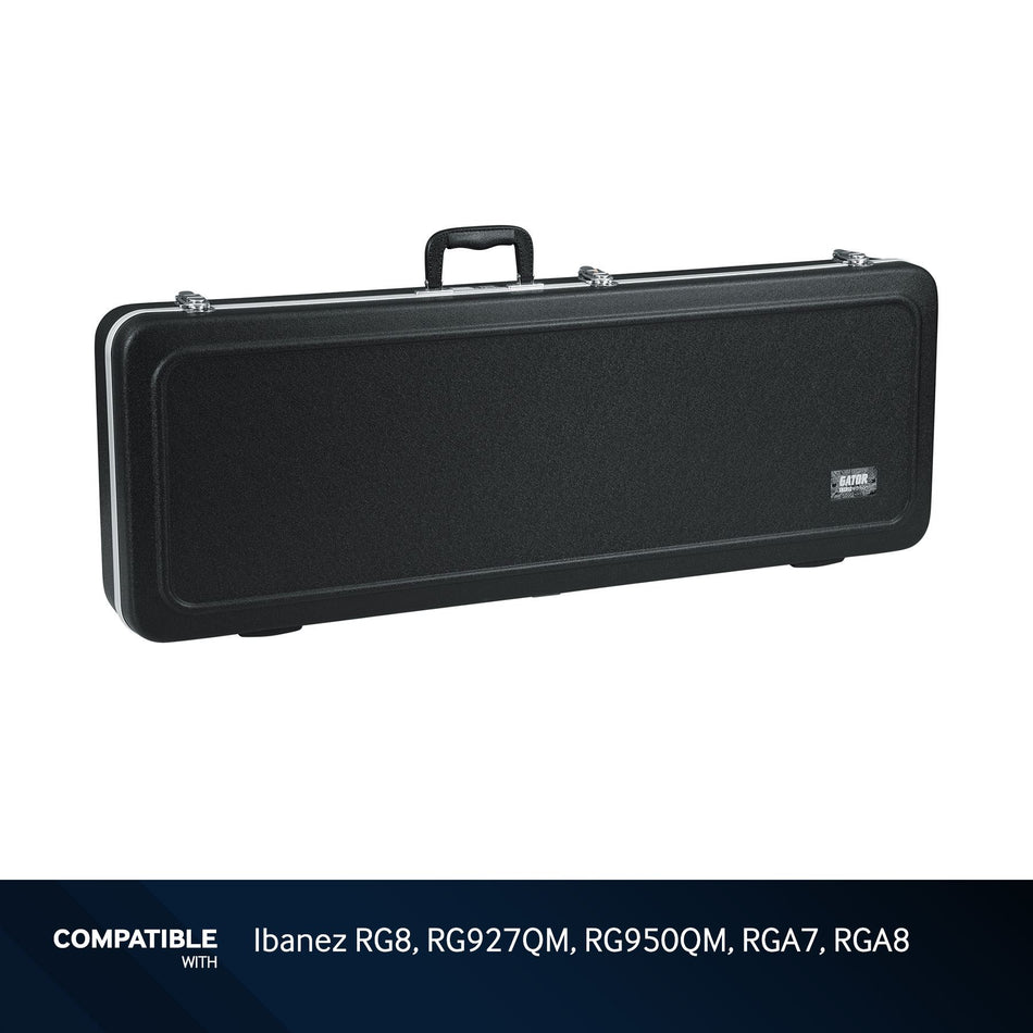 Gator Molded Case with LED Light for Ibanez RG8, RG927QM, RG950QM, RGA7, RGA8 Guitars